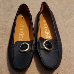 Calvin Klein Black leather Loafers
